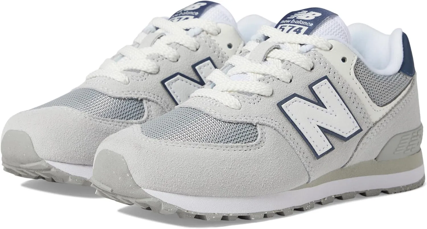 New Balance Kids 574 V1 70s Racing Lace-up Sneaker, Grey, 1.5 US Unisex Little
