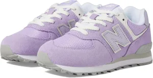New Balance Kids 574 V1 70s Racing Lace-up Sneaker, Lilac Glo/Bright Lavender, 10.5 Wide US Unisex Little