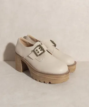 OASIS SOCIETY Sarah   Buckled Platform Loafers