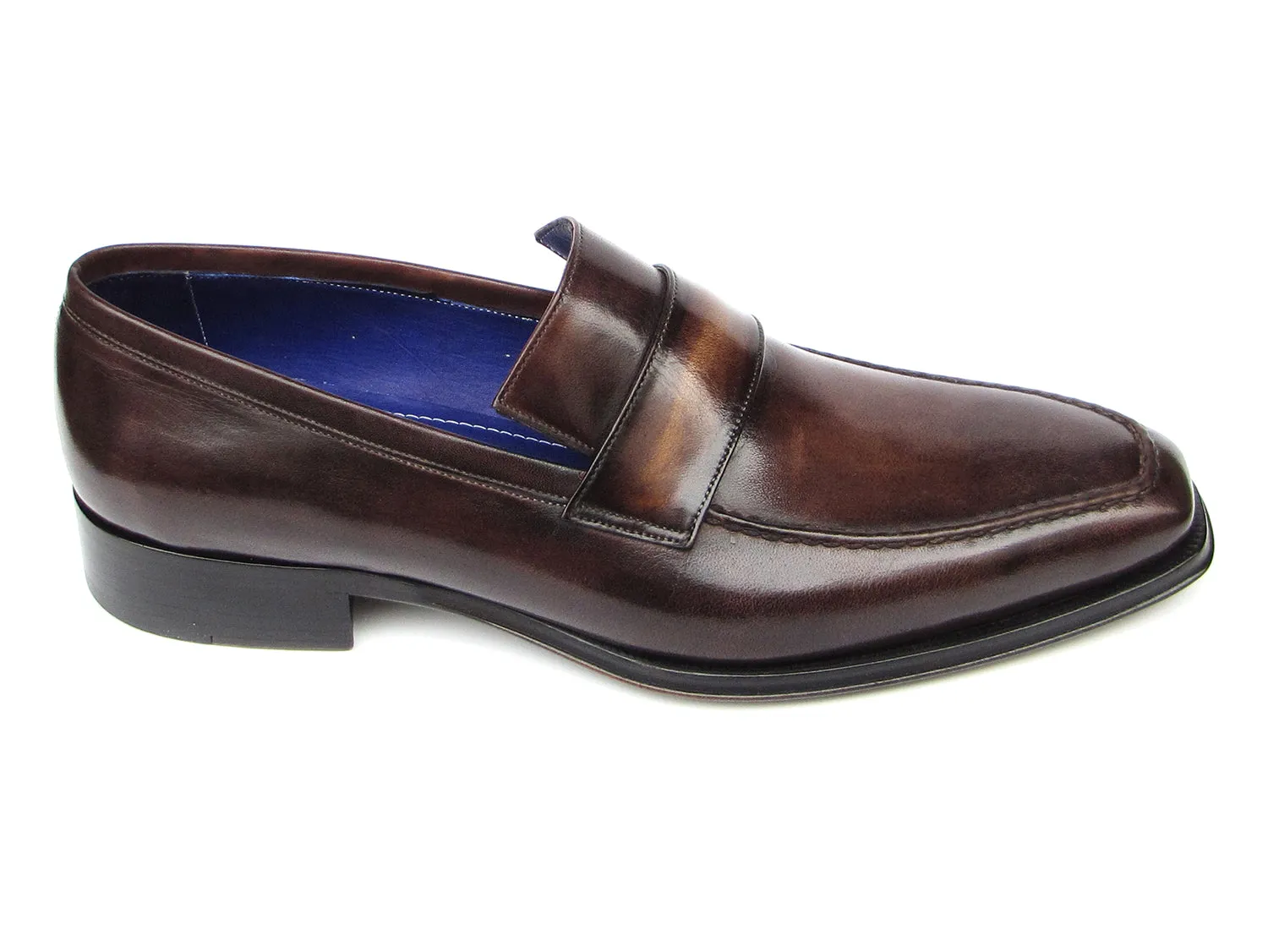Paul Parkman Men's Loafer Bronze Hand Painted Shoes