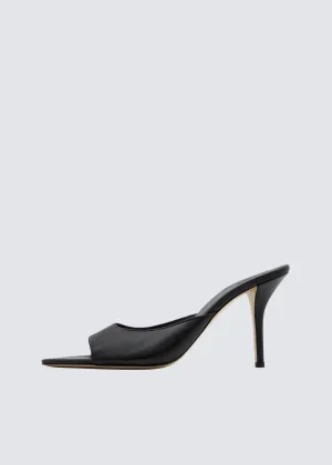 Perni 04, Black, Pointe Toe Mule