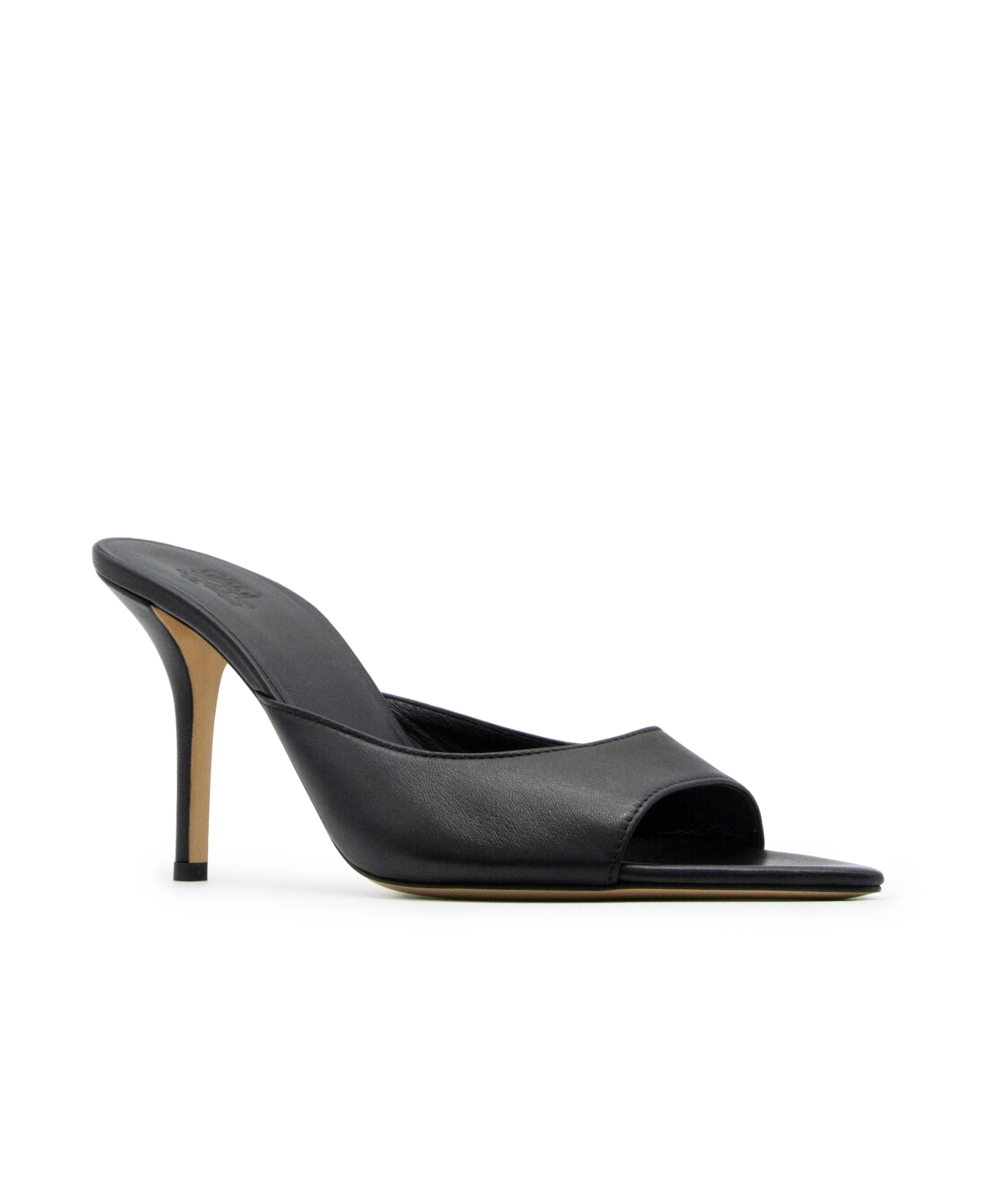 Perni 04, Black, Pointe Toe Mule
