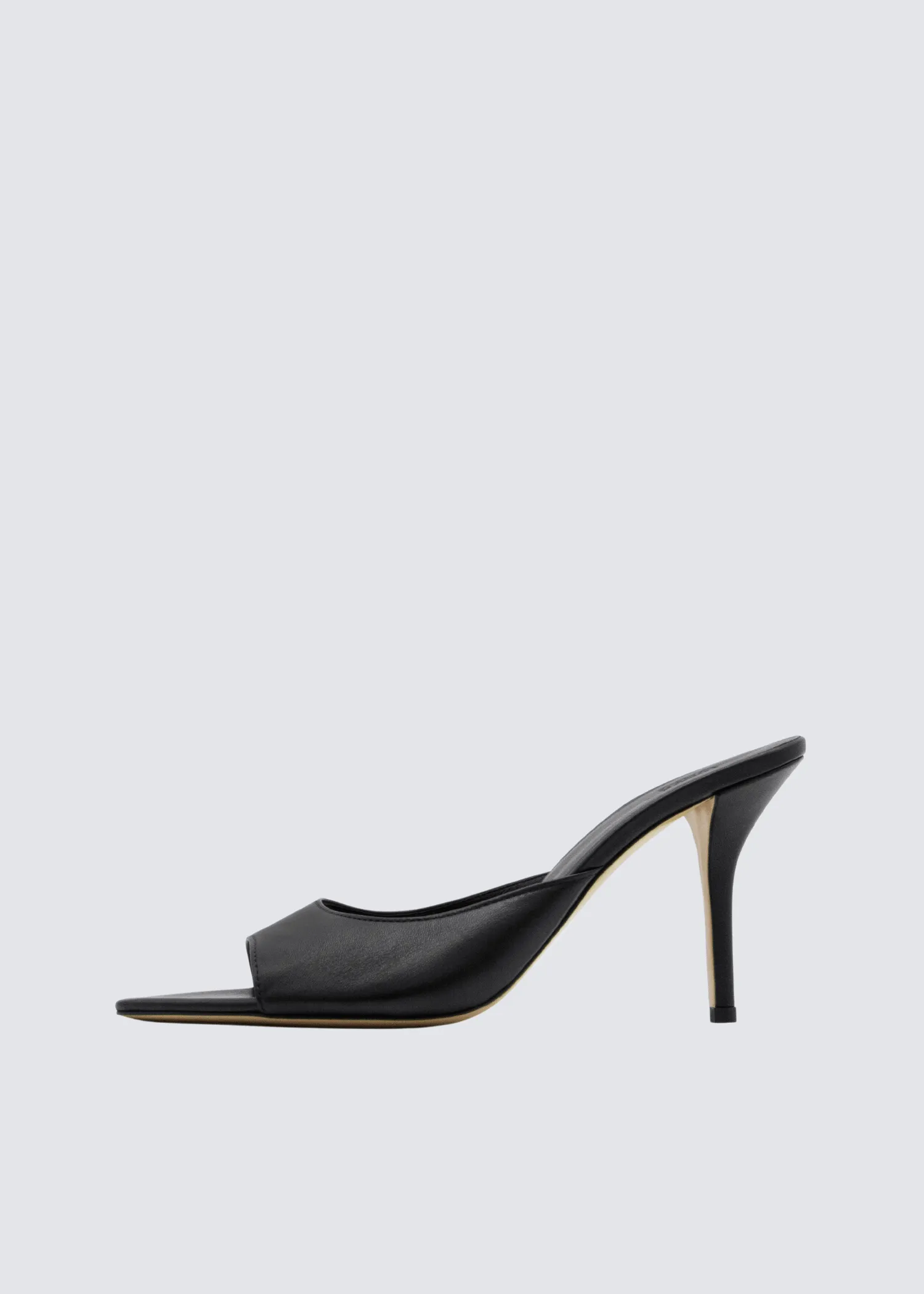 Perni 04, Black, Pointe Toe Mule