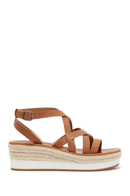 Platform Risk-free returns Jasmei Women's Brand Only a few left Wedge Lucky Espadrille Sandal MACAROON