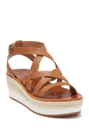 Platform Risk-free returns Jasmei Women's Brand Only a few left Wedge Lucky Espadrille Sandal MACAROON