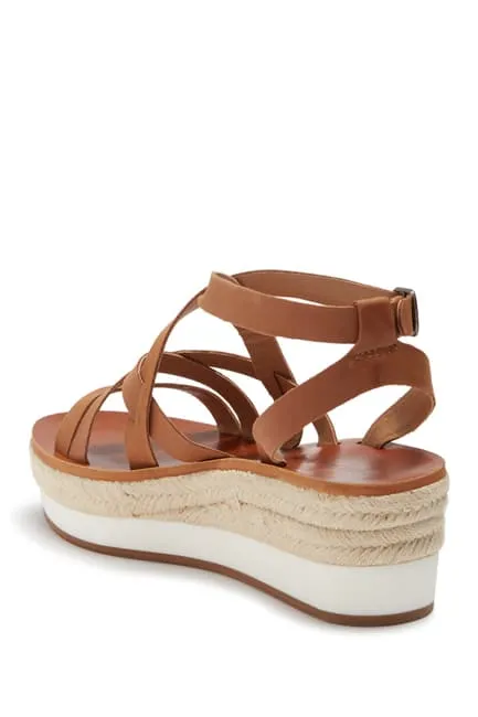 Platform Risk-free returns Jasmei Women's Brand Only a few left Wedge Lucky Espadrille Sandal MACAROON