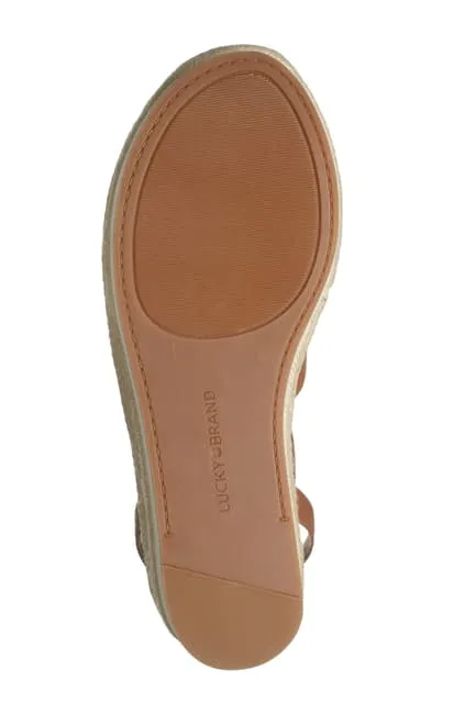 Platform Risk-free returns Jasmei Women's Brand Only a few left Wedge Lucky Espadrille Sandal MACAROON