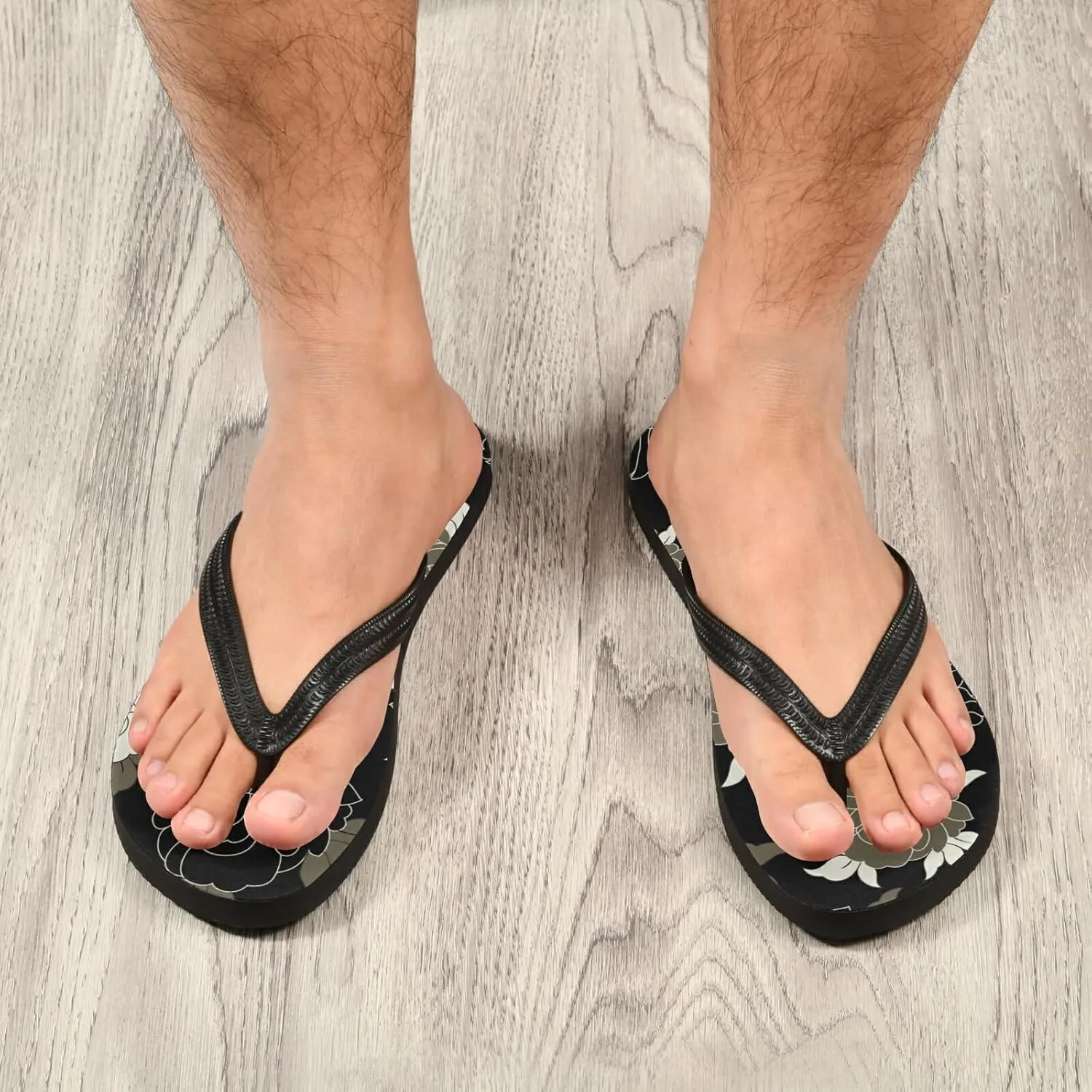 Poeticcity Flip Sandal Men Women Flip Flops for Hotel Spa Home Slippers Bedroom Travel S-XXL