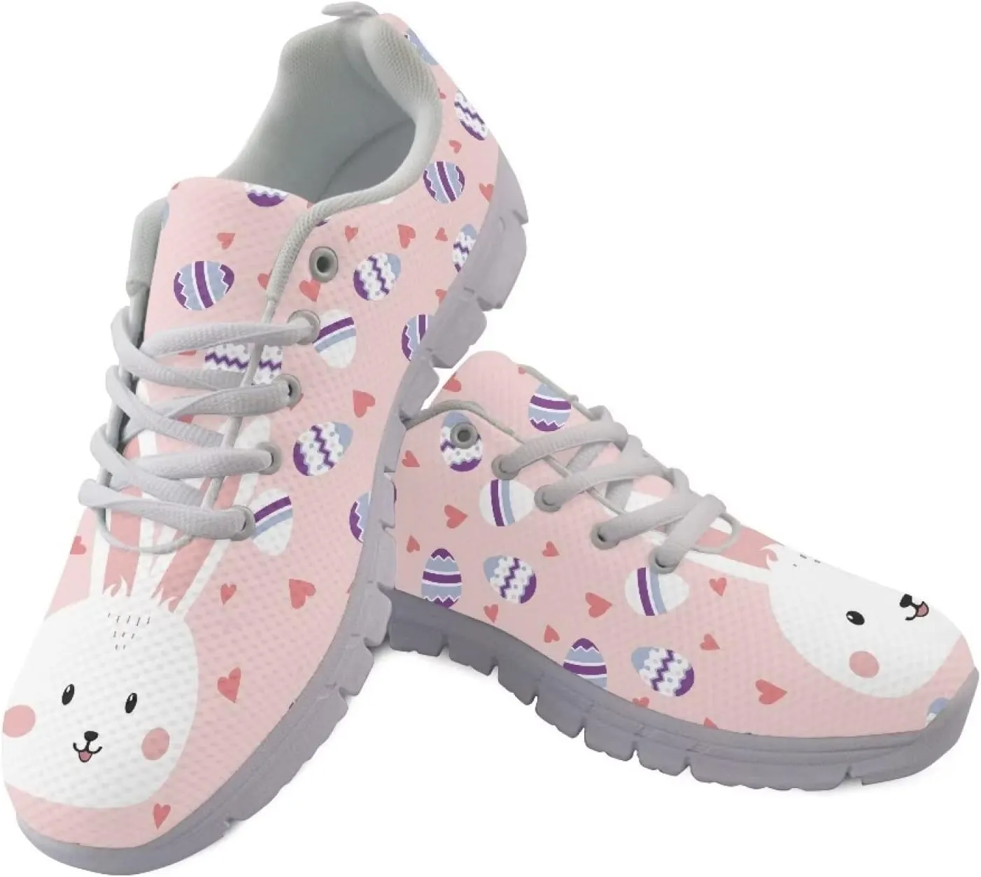 POLERO Lightweight Sneakers Shoes for Women Casual Breathable Mesh Running Training Shoes Ladies Simple Colorful Pandas