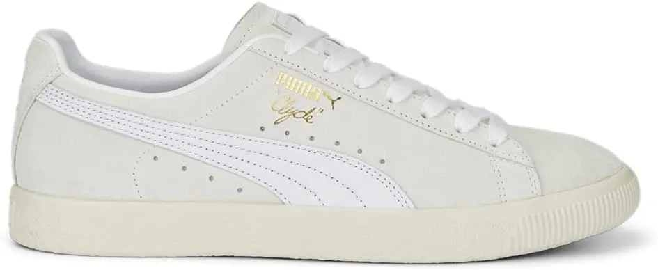 PUMA Mens Clyde PRM Lace Up Sneakers Shoes Casual - White - Size 11 M