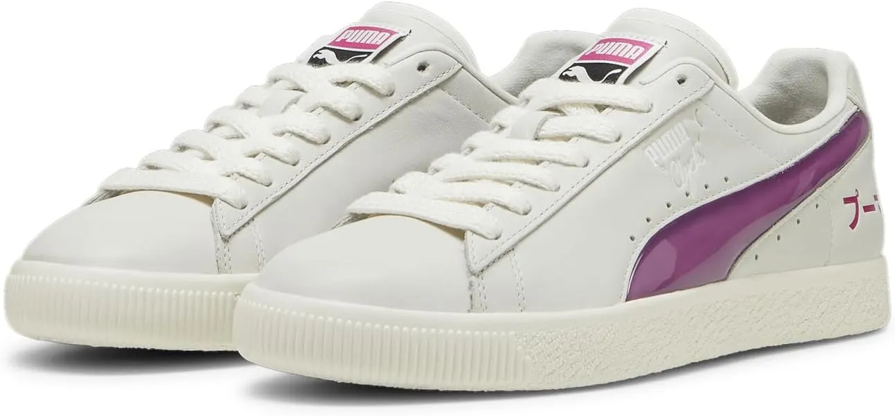 PUMA Mens Clyde Tokyo Lace Up Sneakers Shoes Casual - Off White