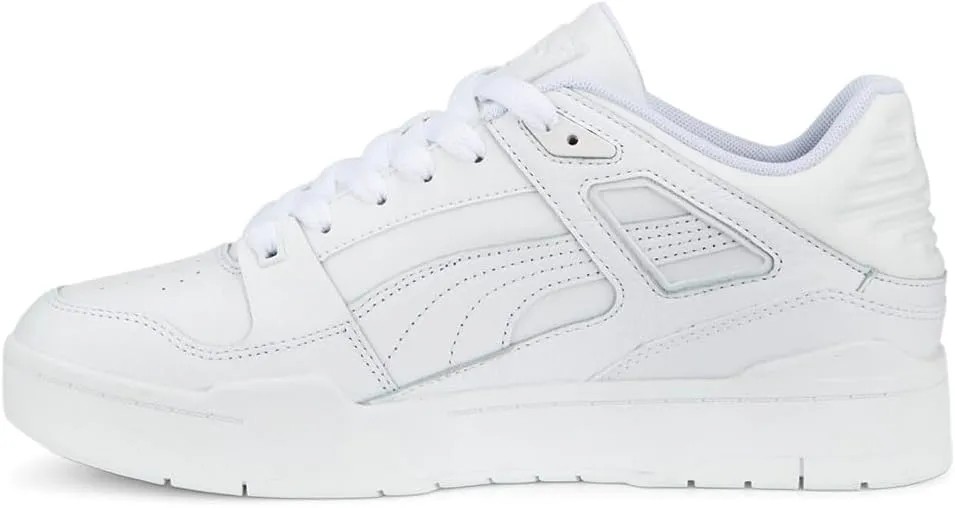 Puma Mens Slipstream Leather Lace Up Sneakers Shoes Casual - White