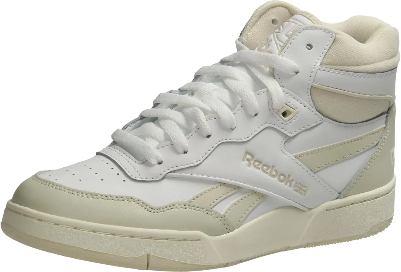 Reebok Women's Bb 4000 Ii Mid Sneaker, Bon Ftwwht Chalk, 7.5 US