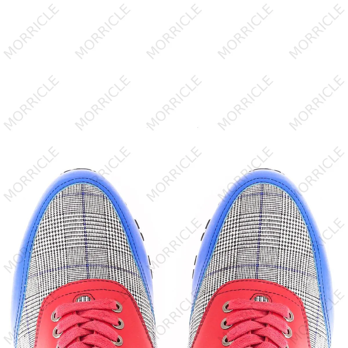 Retro Multi-Color Plaid Lace-Up Sneaker