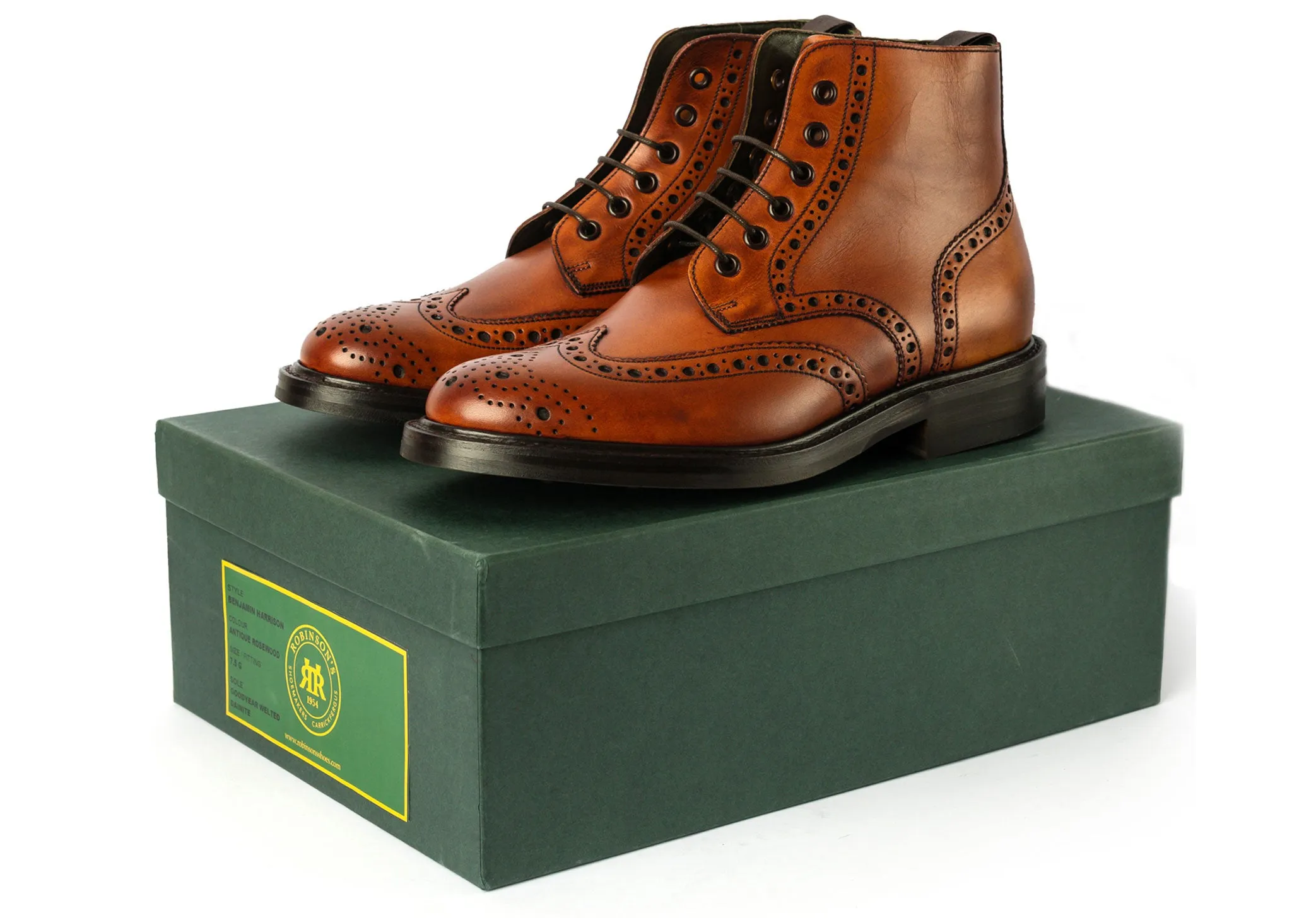 Robinson Benjamin Harrison - Antique Rosewood Calf