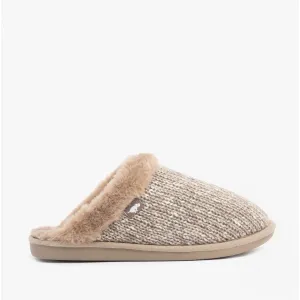 Rocket Dog ROSIE GLENVIEW Womens Knit Mule Slippers Taupe
