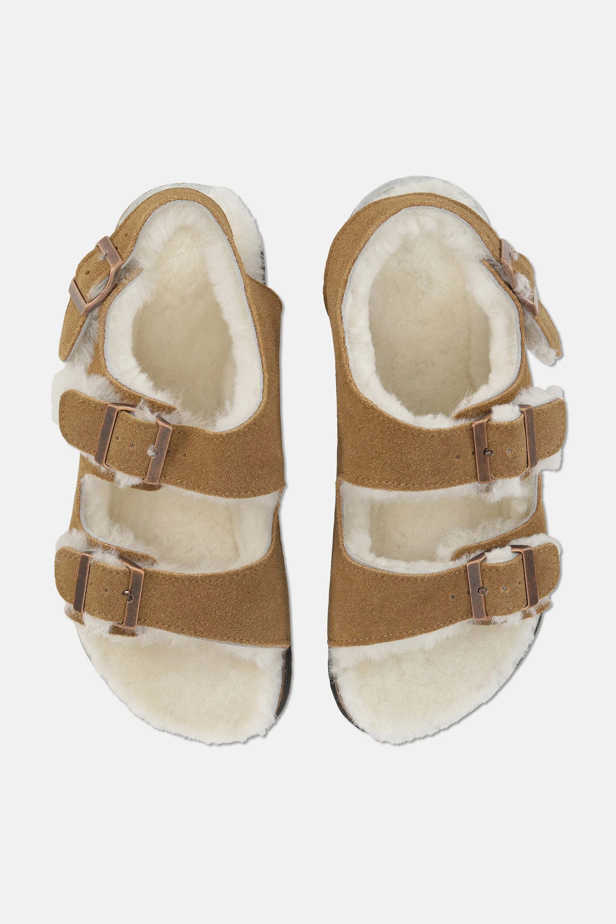 Sandalen Mit Riemen - Golden Brown
