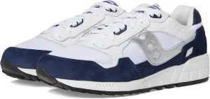Saucony Unisex Shadow 5000 Sneaker, White/Navy/Silver, 13 US Men