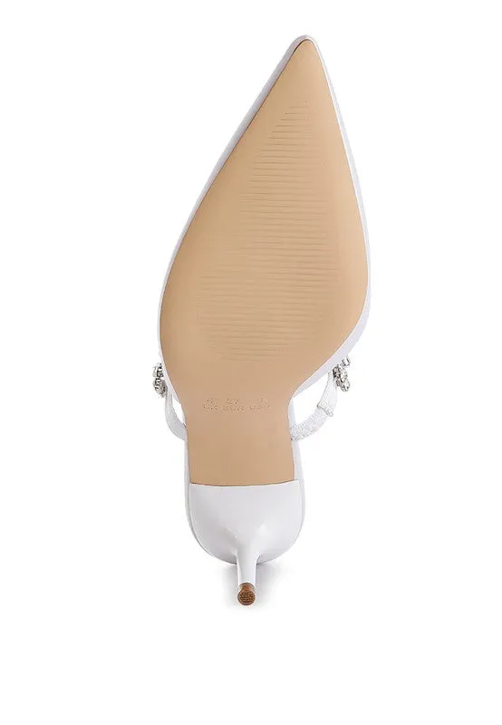 Sena Diamante Mule Heels