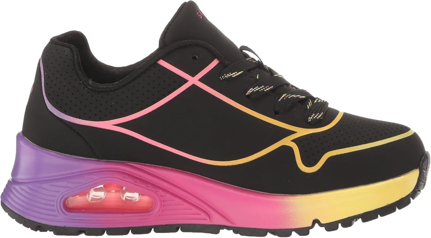 Skechers Girl's Street Uno Gen1-Pop of Neon Sneaker