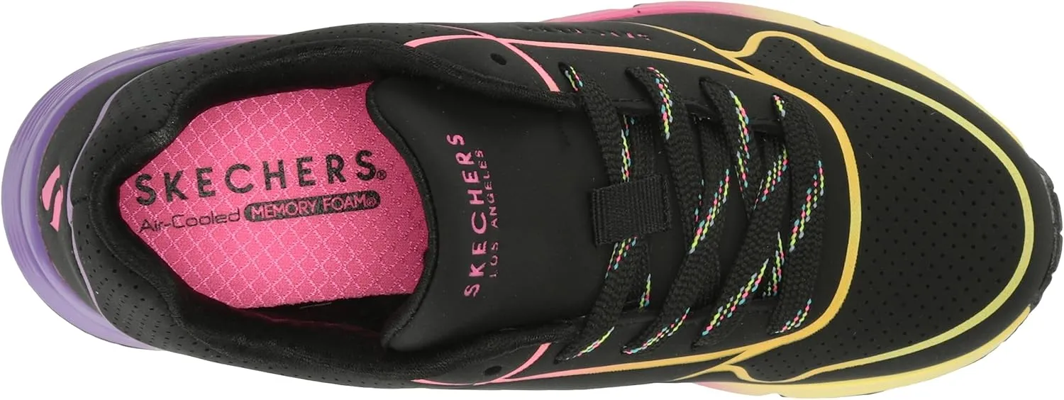 Skechers Girl's Street Uno Gen1-Pop of Neon Sneaker