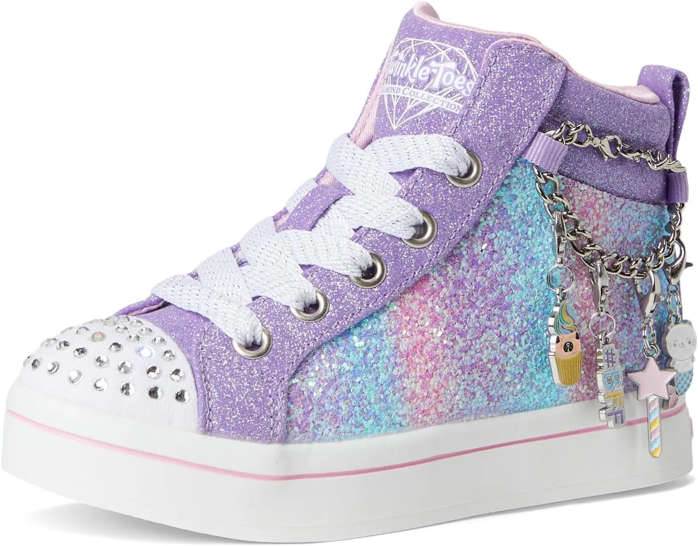 Skechers Girl's TWI-Lites-Charm Glitz 314396l (Little Kid) Sneaker