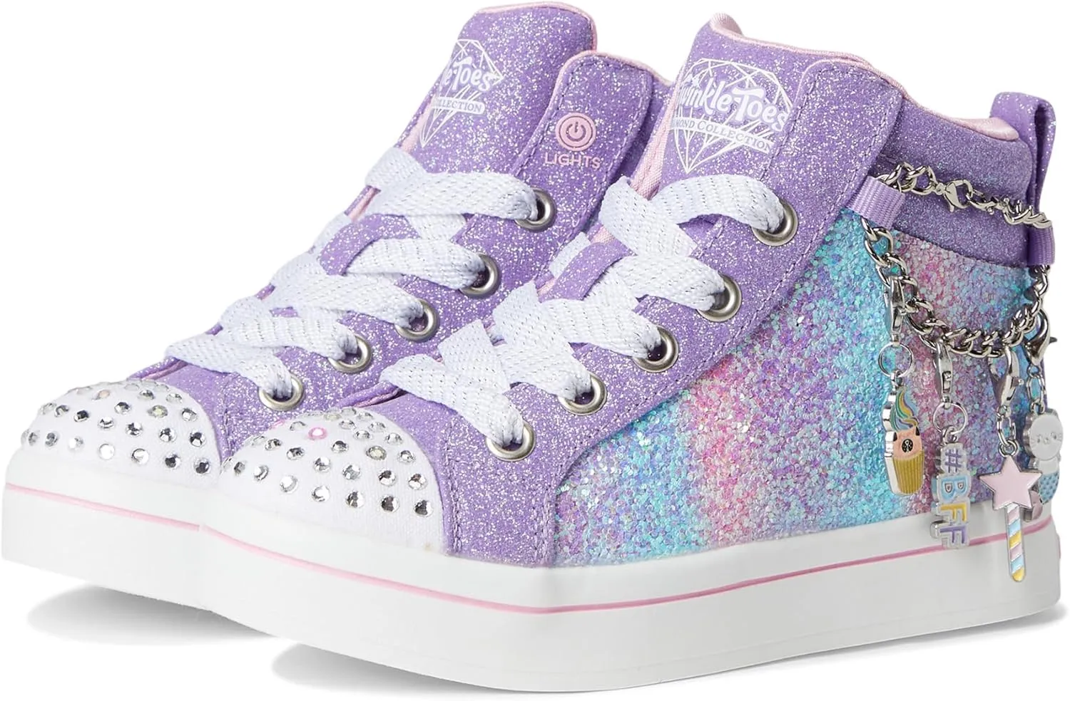 Skechers Girl's TWI-Lites-Charm Glitz 314396l (Little Kid) Sneaker