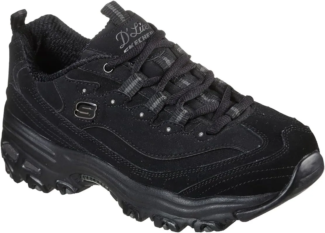 Skechers Women's D'Lites Fresh Start Memory Foam Lace-up Sneaker Fashion