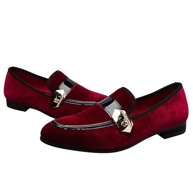 Slip-On Buckled Loafer Shoes for Men - Casual Footwear