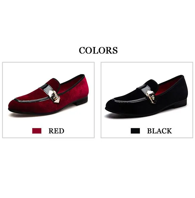 Slip-On Buckled Loafer Shoes for Men - Casual Footwear