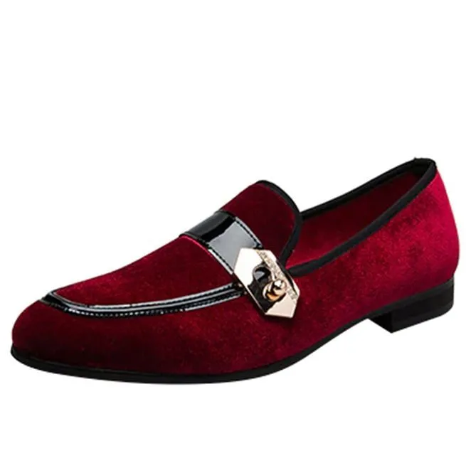 Slip-On Buckled Loafer Shoes for Men - Casual Footwear