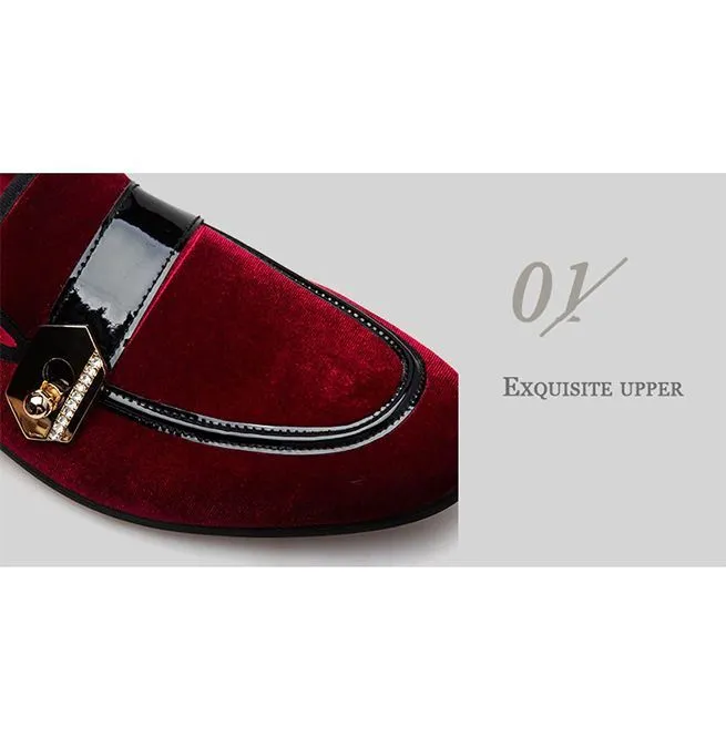 Slip-On Buckled Loafer Shoes for Men - Casual Footwear