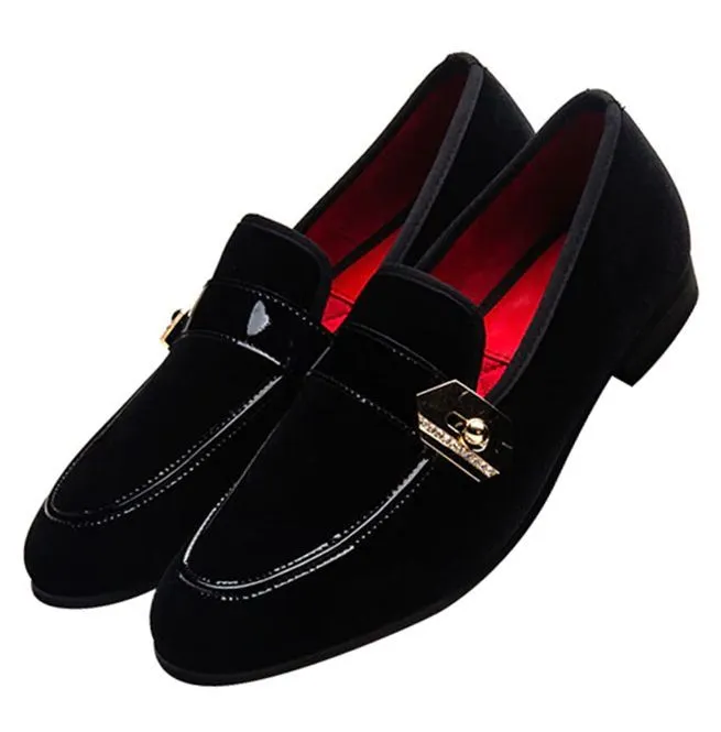 Slip-On Buckled Loafer Shoes for Men - Casual Footwear