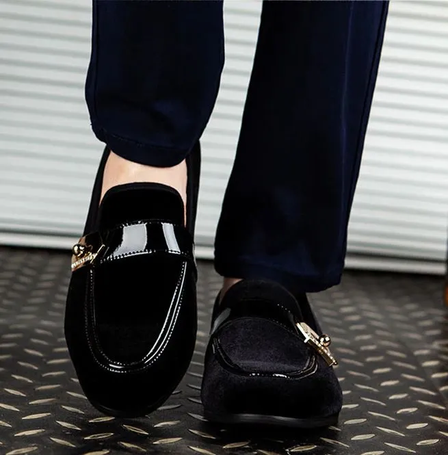 Slip-On Buckled Loafer Shoes for Men - Casual Footwear
