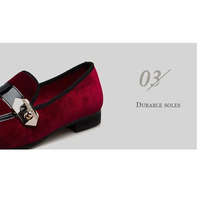 Slip-On Buckled Loafer Shoes for Men - Casual Footwear