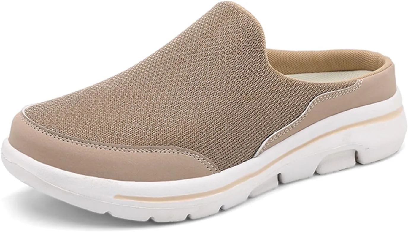 Slip On Mules & Clogs for Womens Mens Lightweight Breathable Mesh Slippers Slip-On Orthopedic Shoes Closed Toe Slides