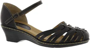 softspots Women's Black Leather Tatianna 8.5 E US