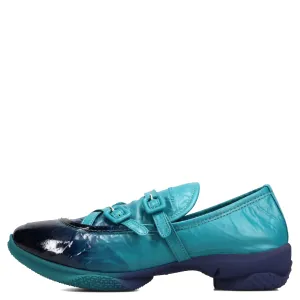 SONIA BUCKLED LOAFER / LAGOON
