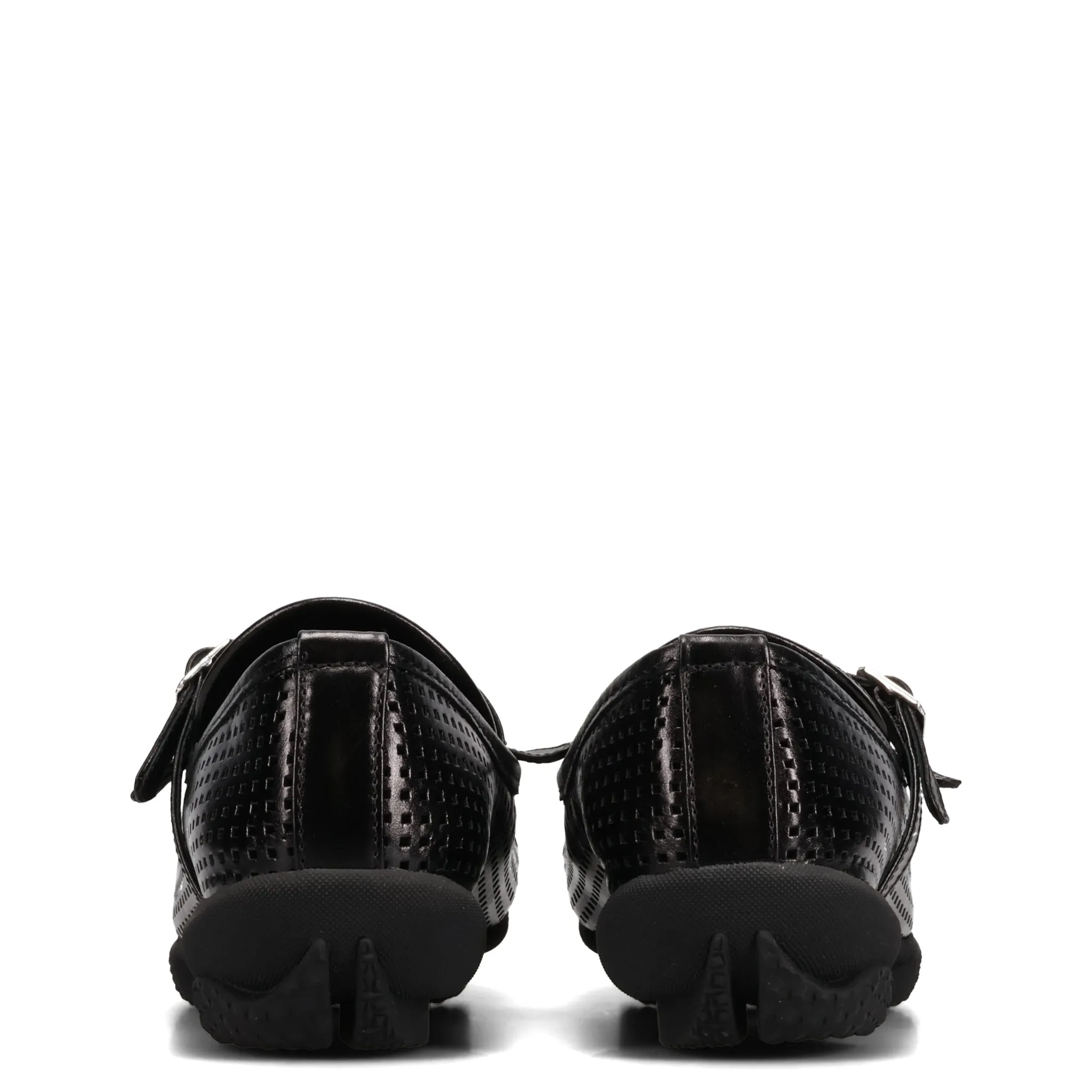 SONIA BUCKLED LOAFER / PERFORATED BLACK