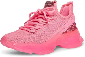 Steve Madden Women's Maxima Sneaker, Hot Pink, 7.5