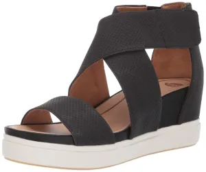 Strap Best-value Wedge Open Sheena Black Fashion Diverse collection 8  Toe Sandals Smooth Shoes Scholl's Dr.