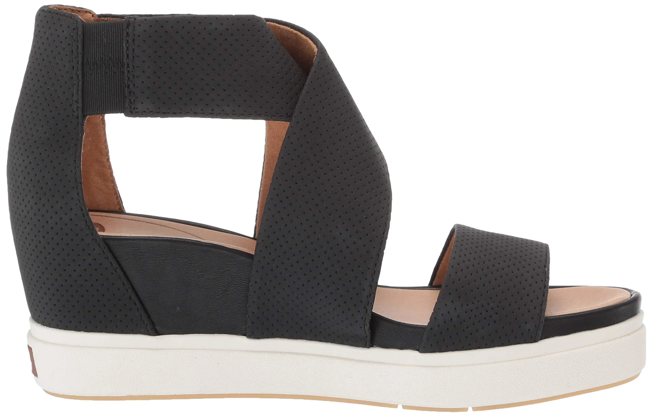 Strap Best-value Wedge Open Sheena Black Fashion Diverse collection 8  Toe Sandals Smooth Shoes Scholl's Dr.