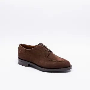 Stringata derby Edward Green Dover in camoscio marrone (Mink suede)