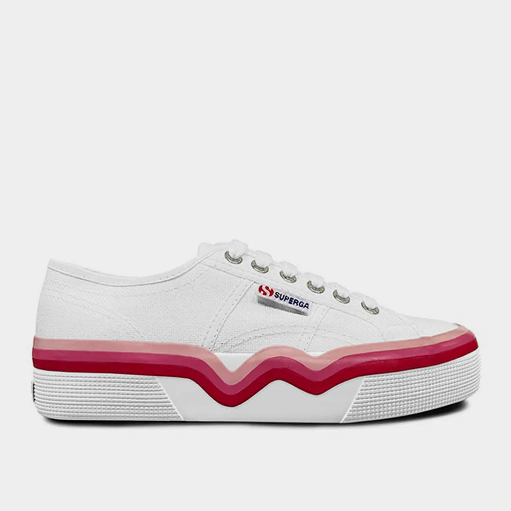 Superga Womens Canvas 2740 Liquify Stripes _ 180711 _ White