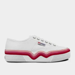 Superga Womens Canvas 2740 Liquify Stripes _ 180711 _ White