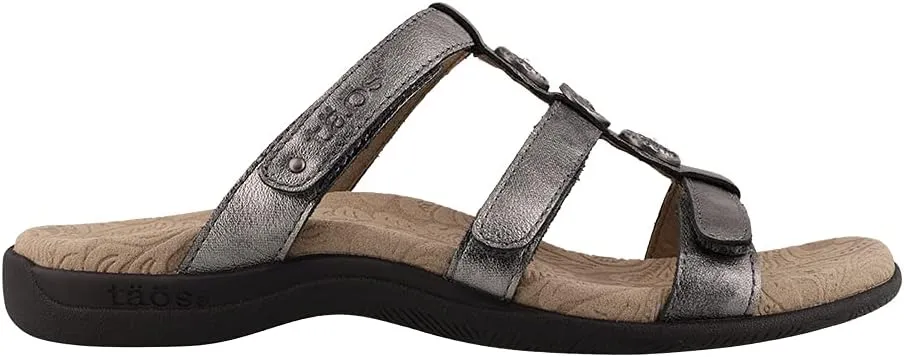 Taos Prize 4 Women's Walking Sandal - Stylish and Adjustable Three Strap Open Back Slide On Walking Sandal with Premium Arch Support and Cushioning for All Day Comfort