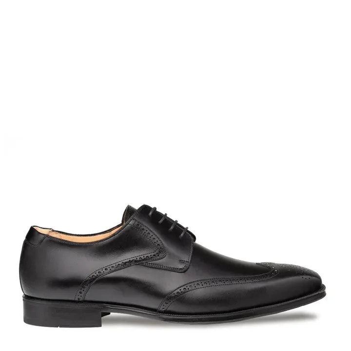 Tasso Wing Tip Derby  Black By Mezlan Made In Spain Brand