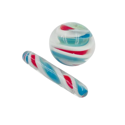 The Glass Mule - 2pc Slurper Set | Red White and Blue
