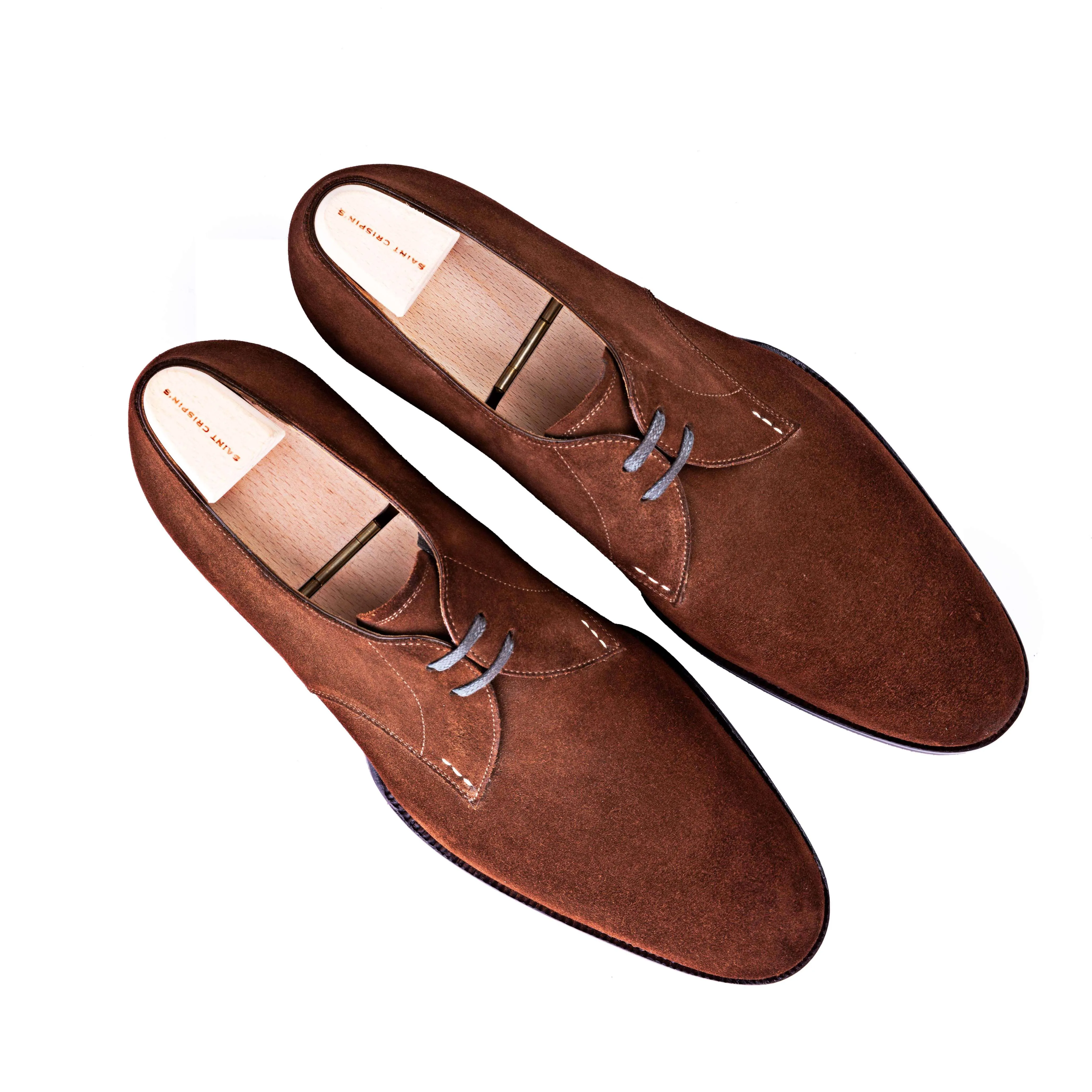 The Two Eyelets Derby in Tabaccho Hunting suede