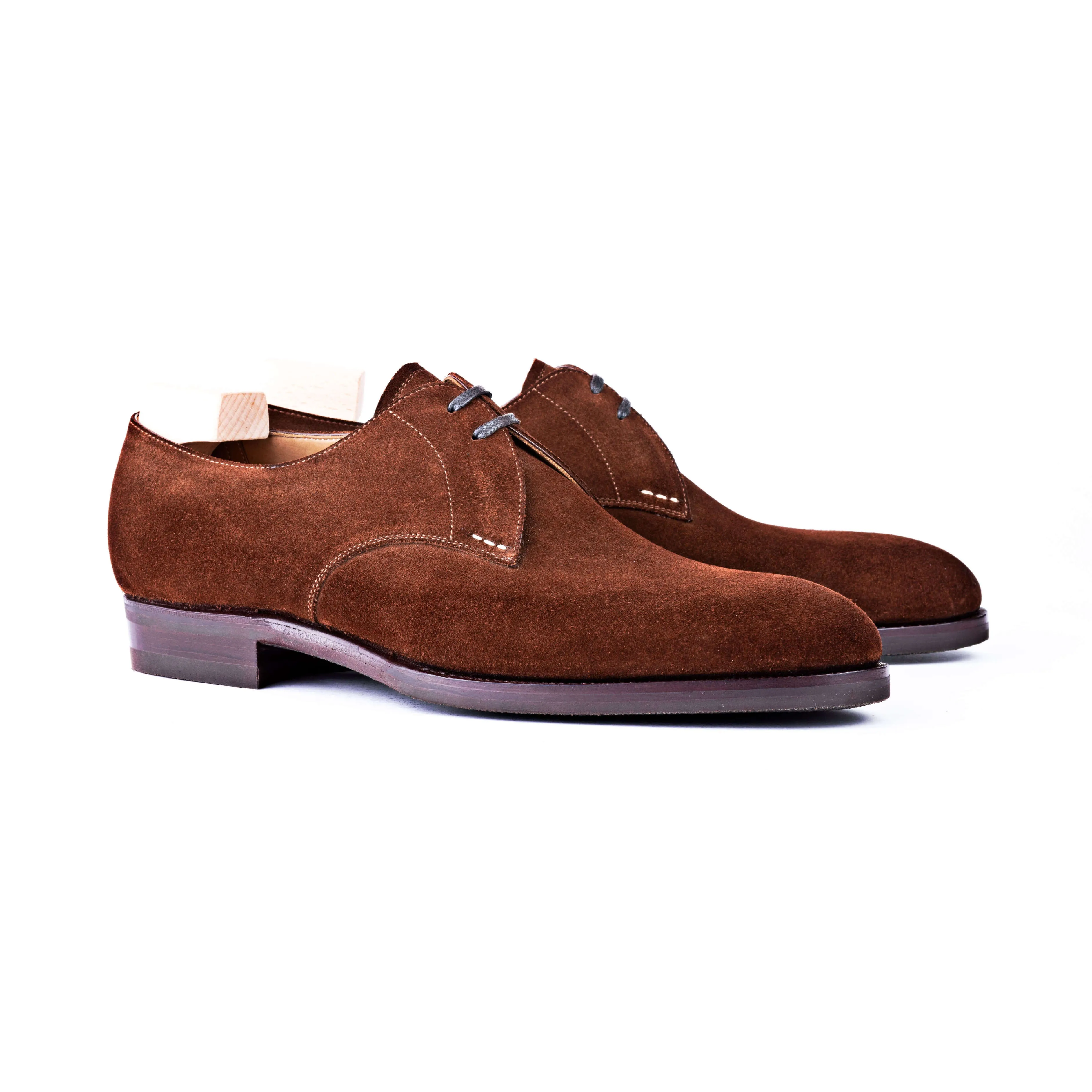 The Two Eyelets Derby in Tabaccho Hunting suede